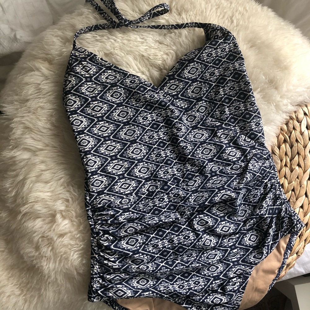Jcrew one piece halter bathing suit